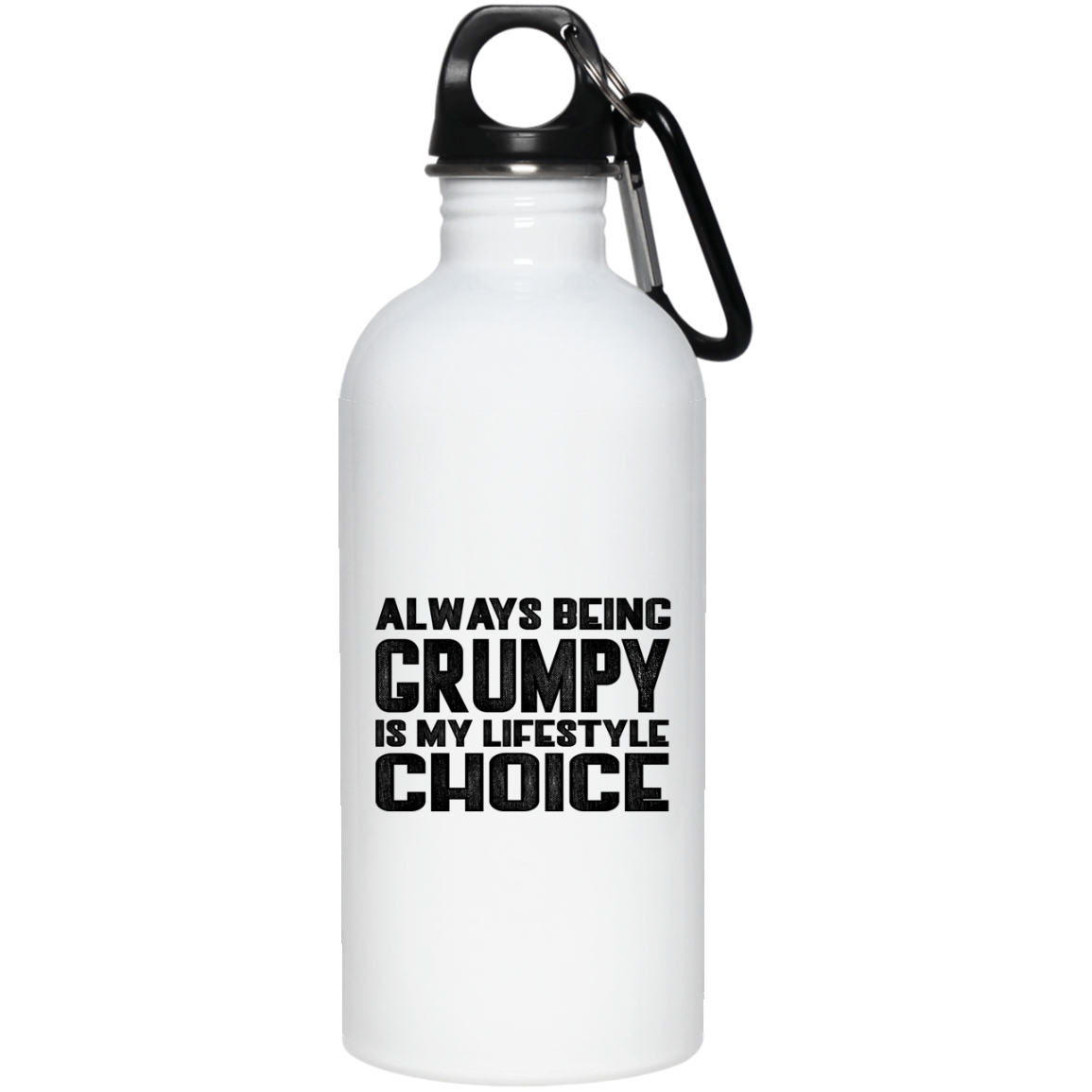 GRUMPY LIFESTYLE STAINLESS STEEL 20 0Z WATER BOTTLE