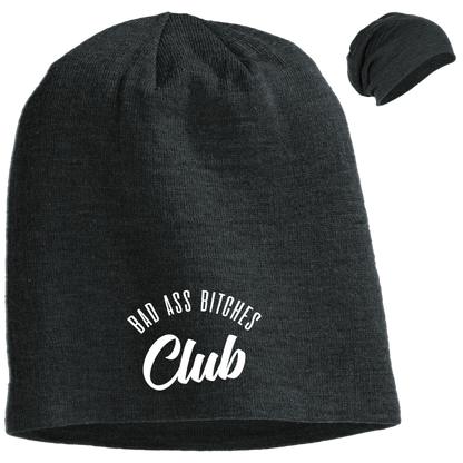 BAD ASS BITCHES CLUB Slouch Beanie