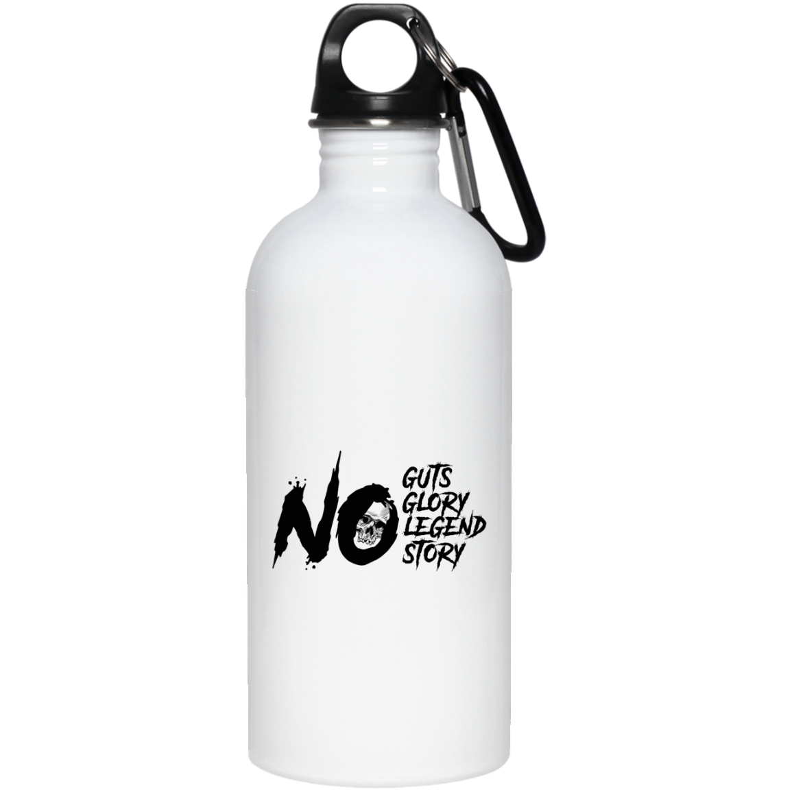 NO GUTS NO GLORY STAINLESS STEEL 20 OZ WATER BOTTLE