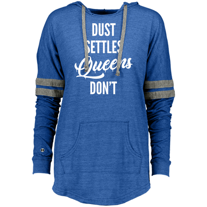 QUEENS DON'T SETTLE Hooded Low Key Pullover