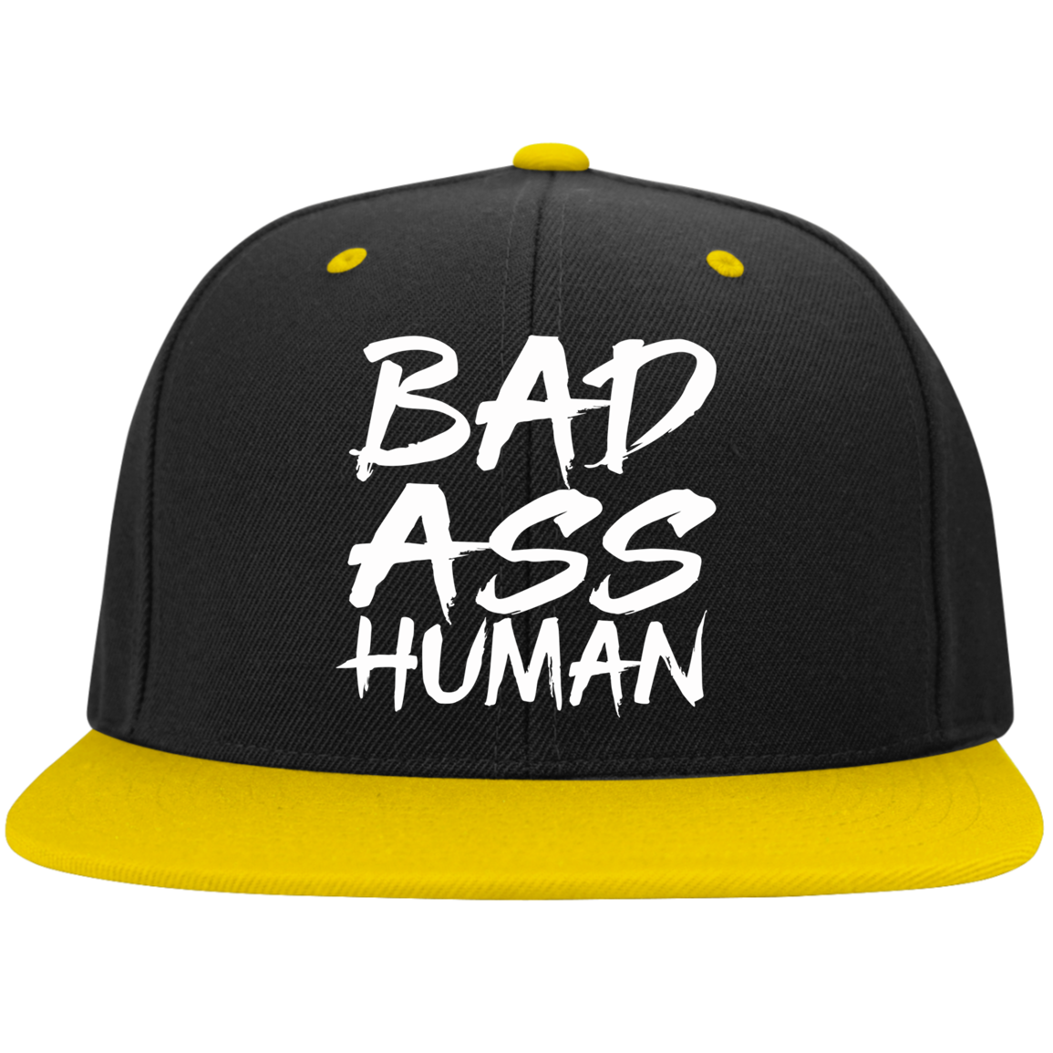 BAD ASS HUMAN OG High-Profile Snapback Hat