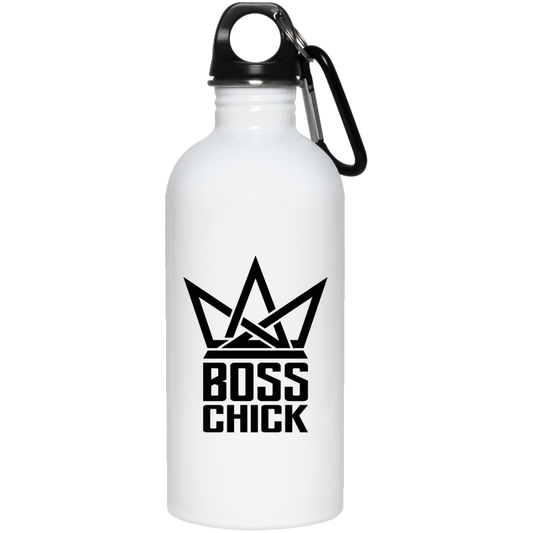 BOSS CHICK STAINLESS STEEL 20 0Z WATER BOTTLE