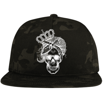 LONG LIVE THE QUEEN SKULL High-Profile Snapback Hat