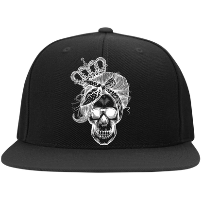LONG LIVE THE QUEEN SKULL High-Profile Snapback Hat