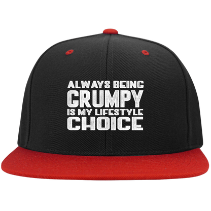 GRUMPY LIFESTYLE High-Profile Snapback Hat