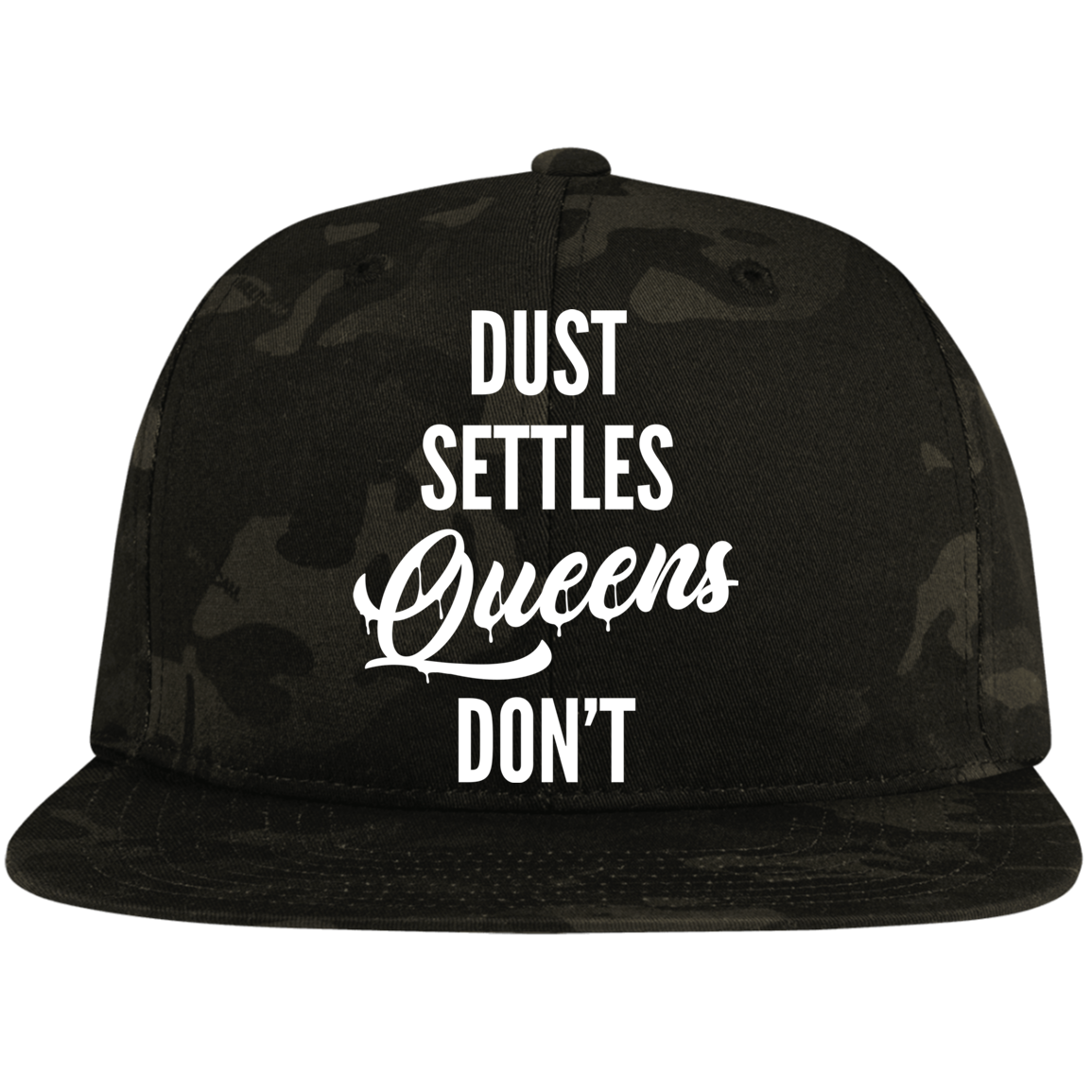 QUEENS DON'T SETTLE High-Profile Snapback Hat