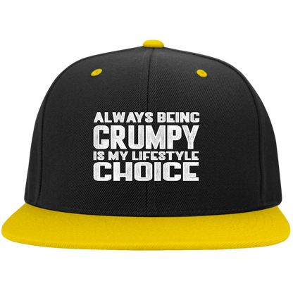 GRUMPY LIFESTYLE High-Profile Snapback Hat