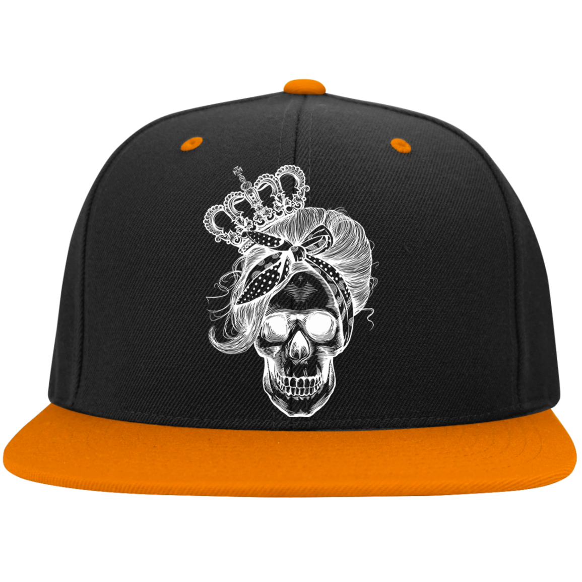 LONG LIVE THE QUEEN SKULL High-Profile Snapback Hat