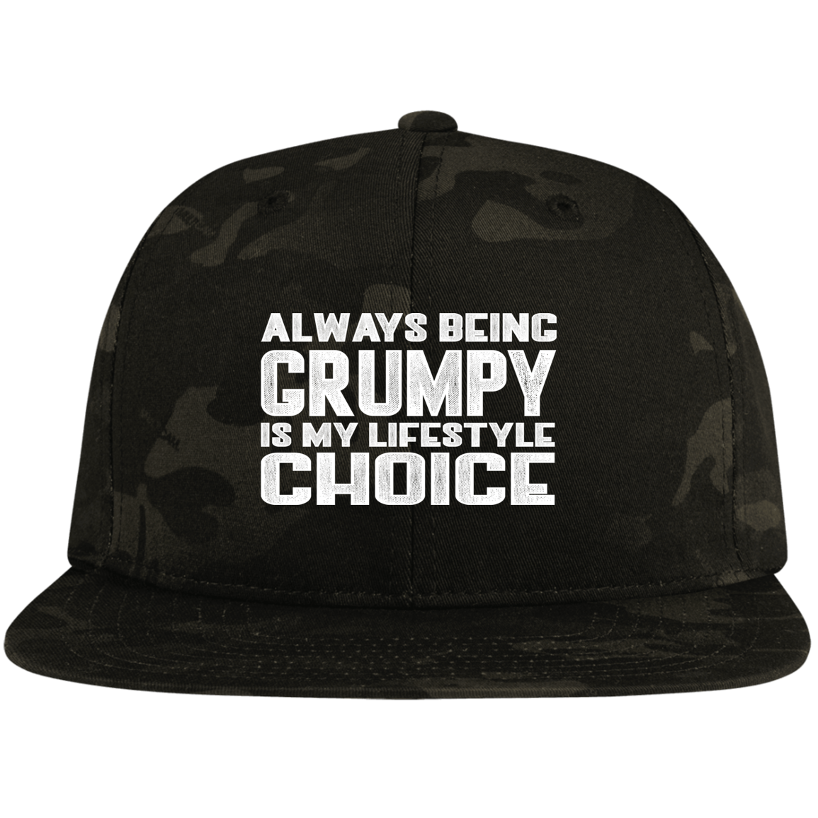 GRUMPY LIFESTYLE High-Profile Snapback Hat