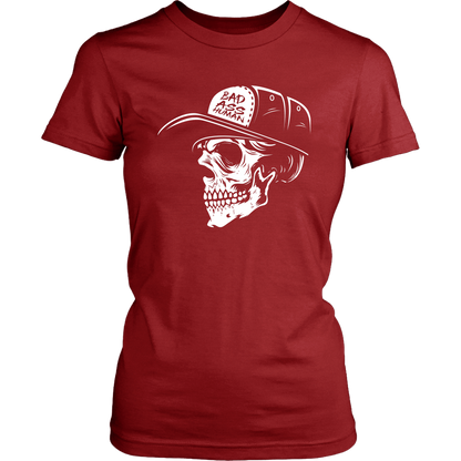 BAD ASS HUMAN SKULLCAP WOMEN TSHIRT