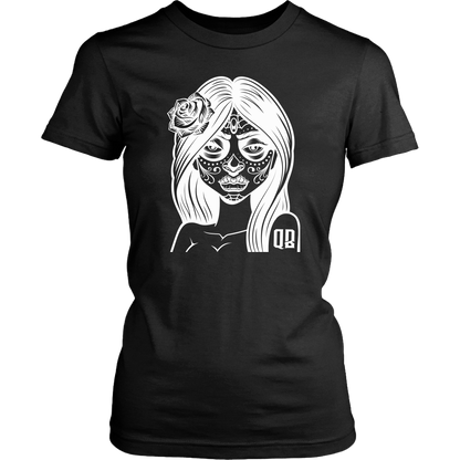 QB DAY OF THE DEAD WOMENS TSHIRT