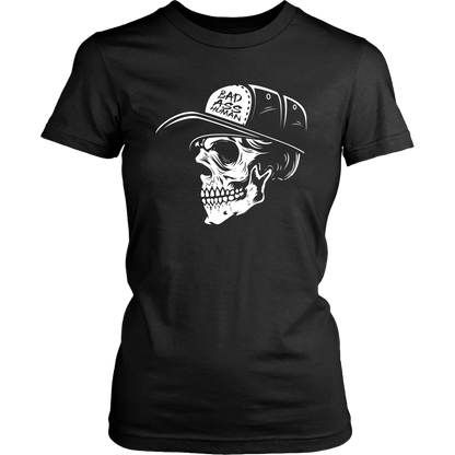 BAD ASS HUMAN SKULLCAP WOMEN TSHIRT