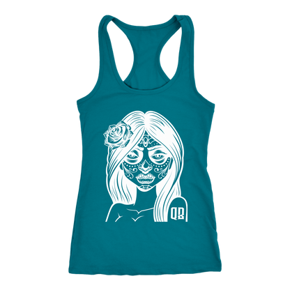 QB CLASSY DAY OF THE DEAD RACERBACK TANK