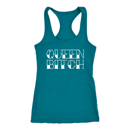 QUEEN BITCH TATTOO TYPE RACERBACK TANK