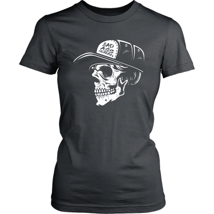 BAD ASS HUMAN SKULLCAP WOMEN TSHIRT