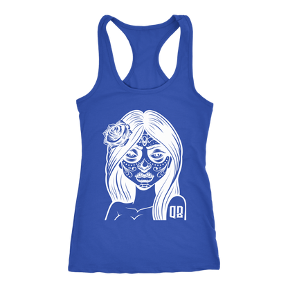 QB CLASSY DAY OF THE DEAD RACERBACK TANK