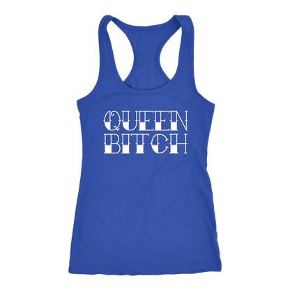 QUEEN BITCH TATTOO TYPE RACERBACK TANK