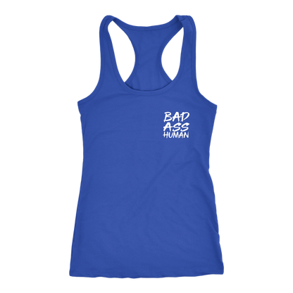 BAD ASS HUMAN SKULL ROCK RACERBACK TANK