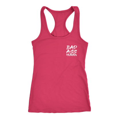 BAD ASS HUMAN SKULL ROCK RACERBACK TANK