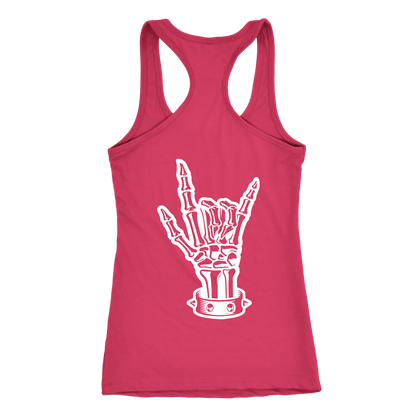 BAD ASS HUMAN SKULL ROCK RACERBACK TANK