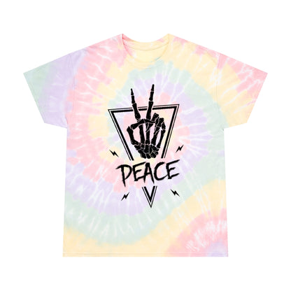 PEACE OUT Tie-Dye Tee / Spiral