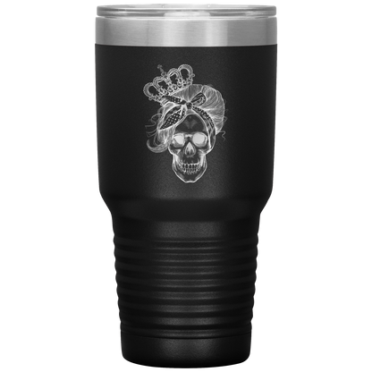 LONG LIVE THE QUEEN SKULL TUMBLER