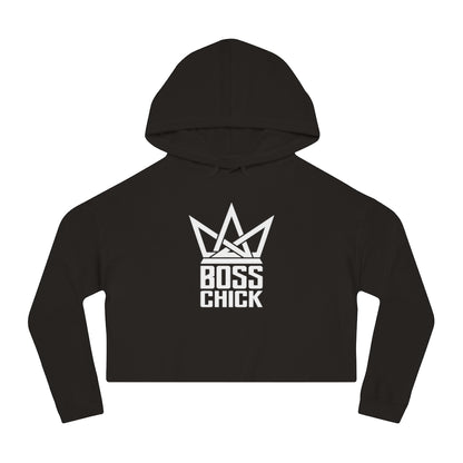 BOSS CHICK Cropped Hooded Sweatshirt