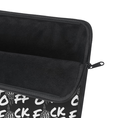 F*CK OFF BLACK Laptop Sleeve