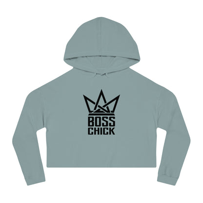 BOSS CHICK Cropped Hooded Sweatshirt