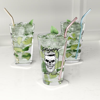 GRUMPY GUYS CLUB PINT GLASS