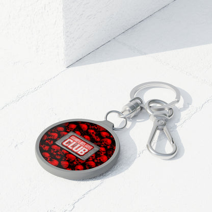GRUMPY ASS GUYS CLUB RED SKULL Key Fob