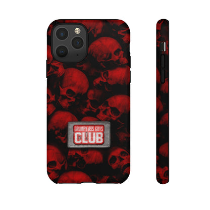 GRUMPY ASS GUYS CLUB RED SKULL Tough Phone Case