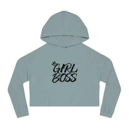 GIRL BOSS Cropped Hooded Sweatshirt