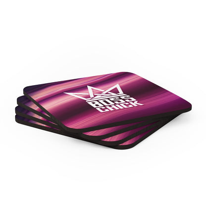 BOSS CHICK Corkwood Coaster Set