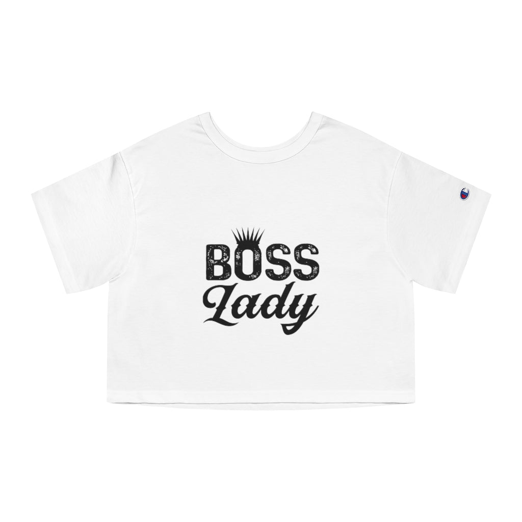 BOSS LADY Champion Women's Heritage Cropped T-Shirt