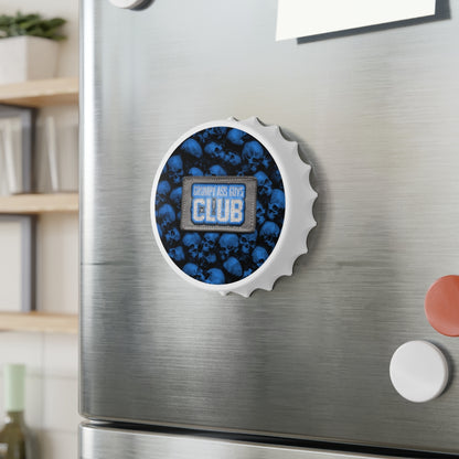 GRUMPY ASS GUYS CLUB BLUE SKULL Bottle Opener