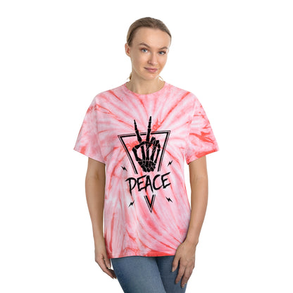 PEACE OUT Tie-Dye Tee / Cyclone