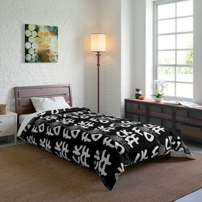 F*CK OFF BLACK Comforter