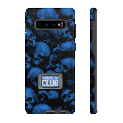 GRUMPY ASS GUYS CLUB BLUE SKULL Tough Phone Case