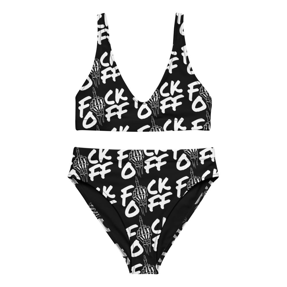 F*CK OFF Recycled High-Waisted Bikini