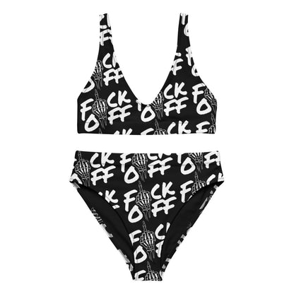 F*CK OFF Recycled High-Waisted Bikini