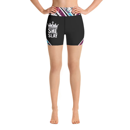 SHE SLAY Yoga Shorts