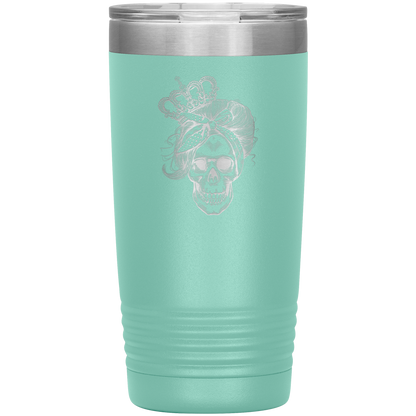 LONG LIVE THE QUEEN SKULL 20 OZ TUMBLER