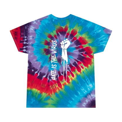 HATE IS THE VIRUS Tie-Dye Tee / Spiral