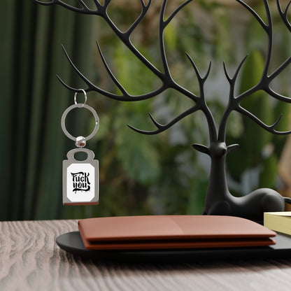 F*CK YOU Rectangle Photo Keyring