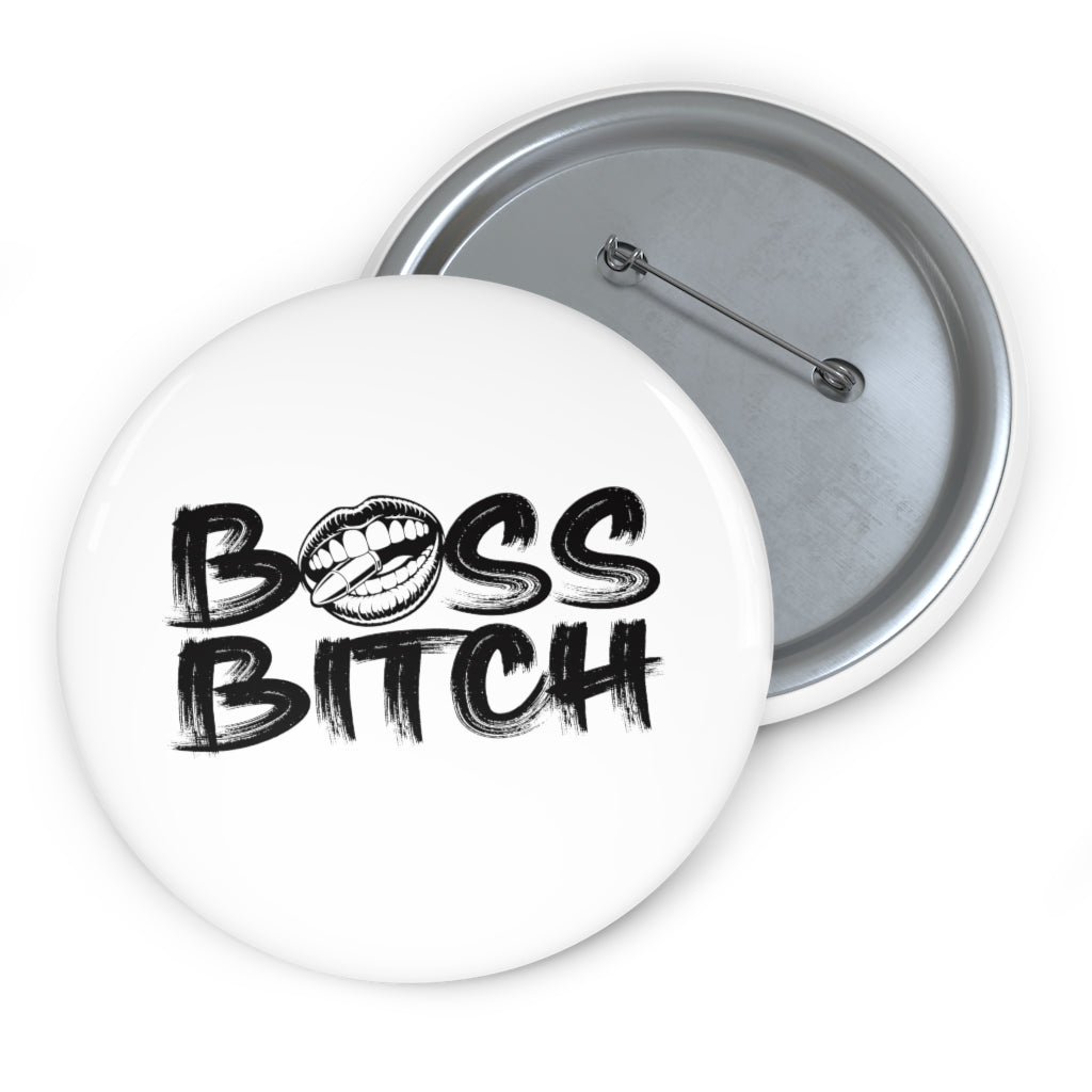 BOSS BITCH BULLET Pin Buttons