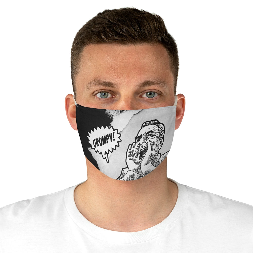 GRUMPY SCREAM Fabric Face Mask