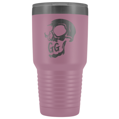 GRUMPY GLORY CREEPY SKULL TUMBLER