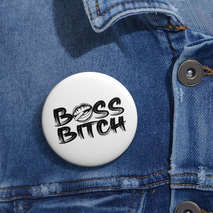 BOSS BITCH BULLET Pin Buttons
