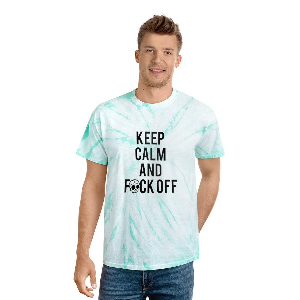 KEEP CALM AND F*CK OFF Tie-Dye Tee / Cyclone